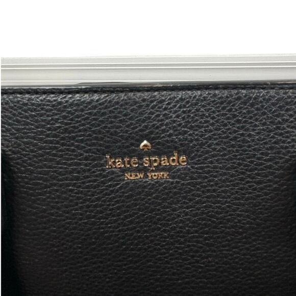 Kate Spade Montgomery Street Tote Shoulder Bag Luxury Designer Leather Black - Picture 6 of 7